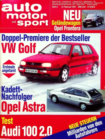 Deckblatt Auto Motor und Sport (04/1991)